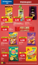 Gazetka promocyjna Lidl - GAZETKA - Gazetka - ważna od 11.06 do 11.06.2025 - strona 50 - produkty: Lajkonik, Gry, Czosnek, Chipsy, Chrupki, Wafle, Crunchips, Lorenz, Artur, Lay’s, Krakersy