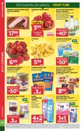 Gazetka promocyjna Stokrotka - Market - Gazetka - ważna od 05.08 do 05.08.2026 - strona 4 - produkty: Makaron, Warzywa, Ser, Gra, Twaróg, Bell, Papryka czerwona, Parówki, Papryka, Cytryny, Pasztet, Lack, Optima, Farm Milk, Kotlet, Podpaski, Owoce, Bella, Wkładki, Woda, Lanki, Berlinki, Pomidory, Mięso, Mleko zsiadłe, Magnez, Mleko, Fa