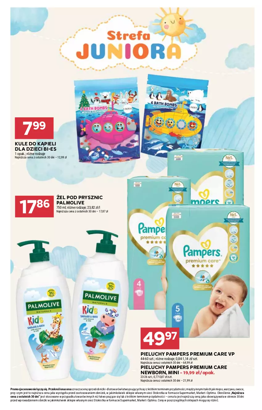 Gazetka promocyjna Stokrotka - Market - ważna 27.08 do 02.09.2026 - strona 33 - produkty: Dzieci, Mięso, Optima, Owoce, Palmolive, Pampers, Pieluchy, Warzywa
