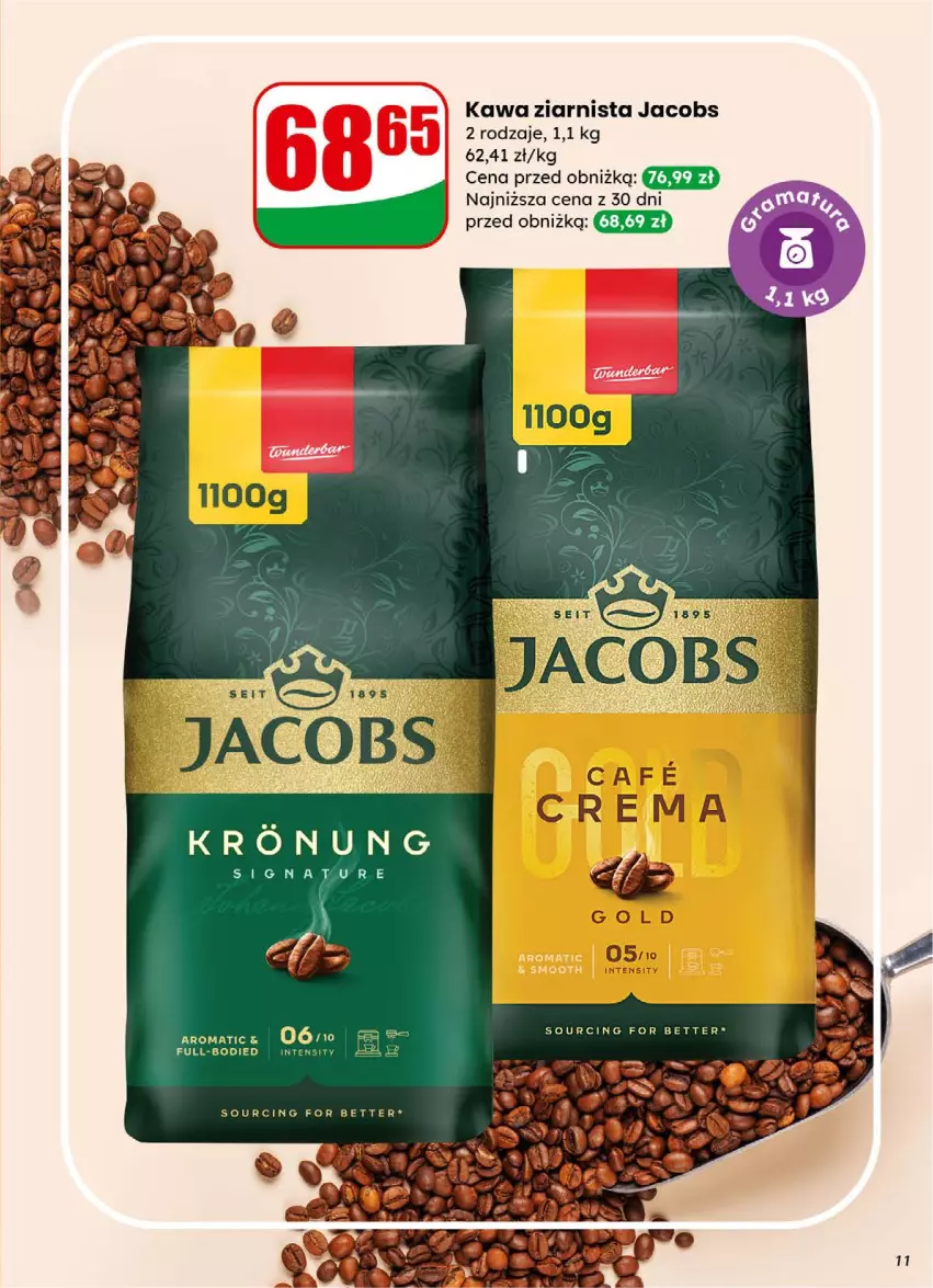 Gazetka promocyjna Dino - Gazetka 01 / 2026 - ważna 31.12.2025 do 05.01.2026 - strona 11 - produkty: Jacobs, Kawa, Kawa ziarnista