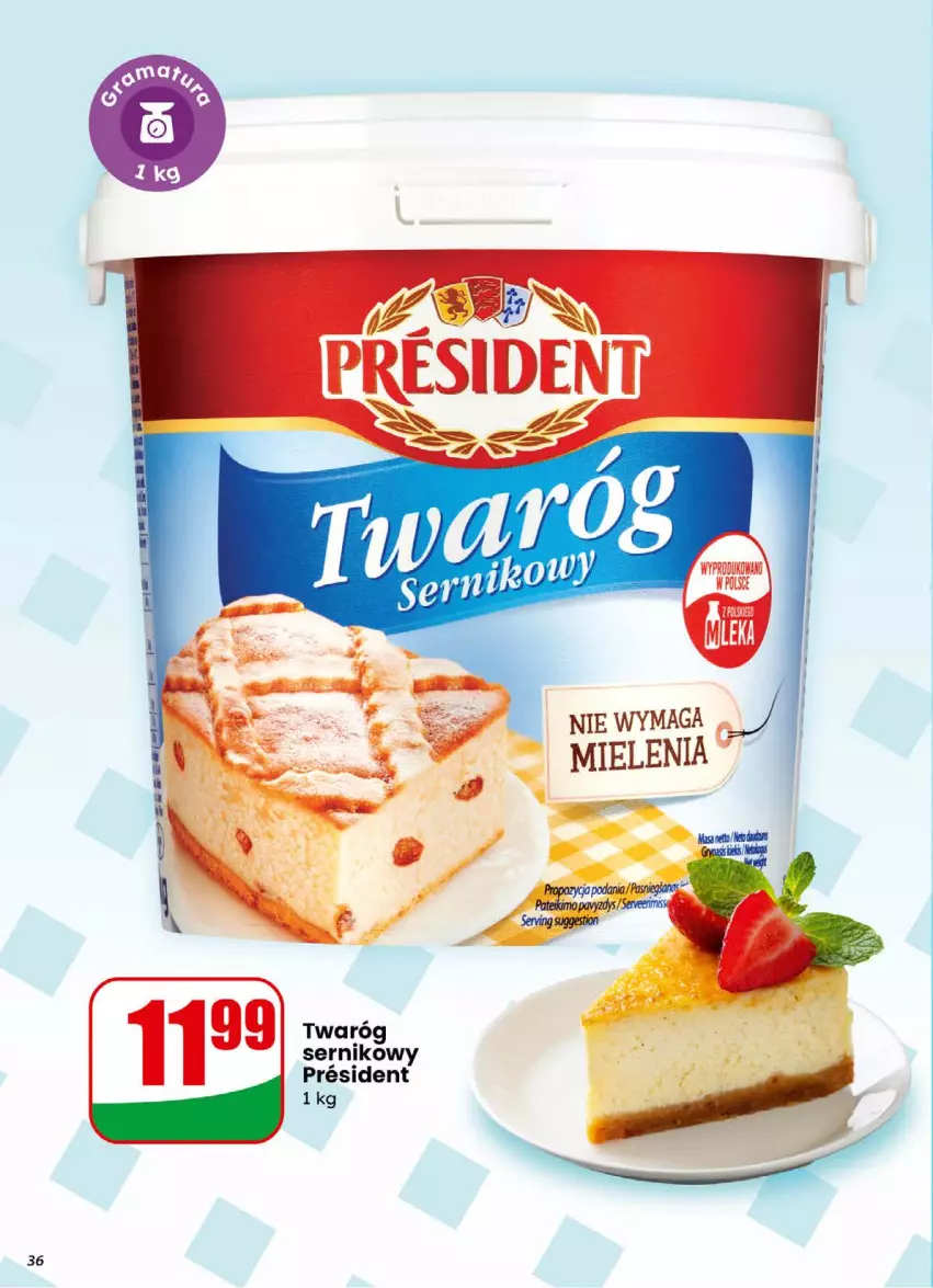 Gazetka promocyjna Dino - Gazetka 01 / 2026 - ważna 31.12.2025 do 05.01.2026 - strona 36 - produkty: Ser