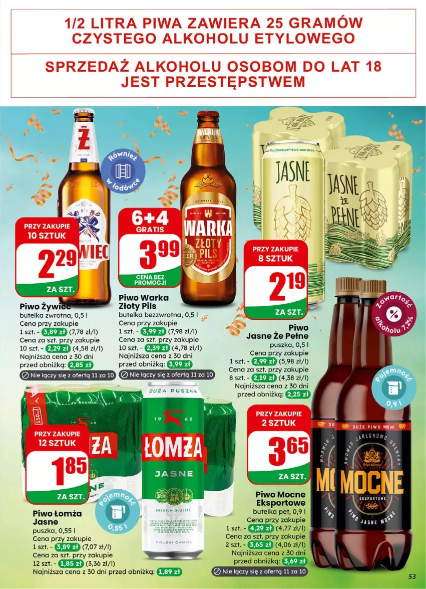 Gazetka promocyjna Dino - Gazetka 01 / 2026 - ważna 31.12.2025 do 05.01.2026 - strona 53 - produkty: Fa, Gra, Piwa, Piwo, Warka