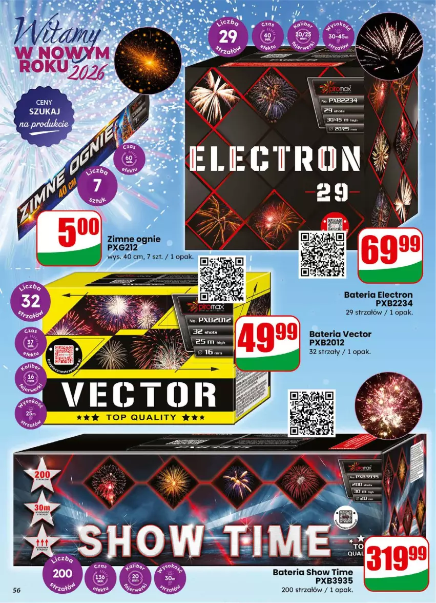 Gazetka promocyjna Dino - Gazetka 01 / 2026 - ważna 31.12.2025 do 05.01.2026 - strona 56 - produkty: Bateria, Fa, Noż, Strzałów