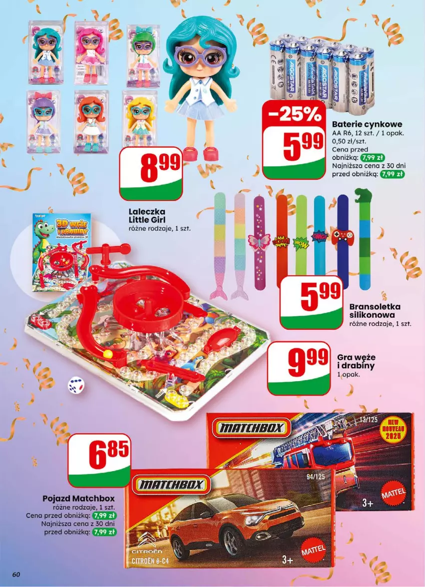 Gazetka promocyjna Dino - Gazetka 01 / 2026 - ważna 31.12.2025 do 05.01.2026 - strona 60 - produkty: Bransoletka, Cynk, Gra, Pojazd