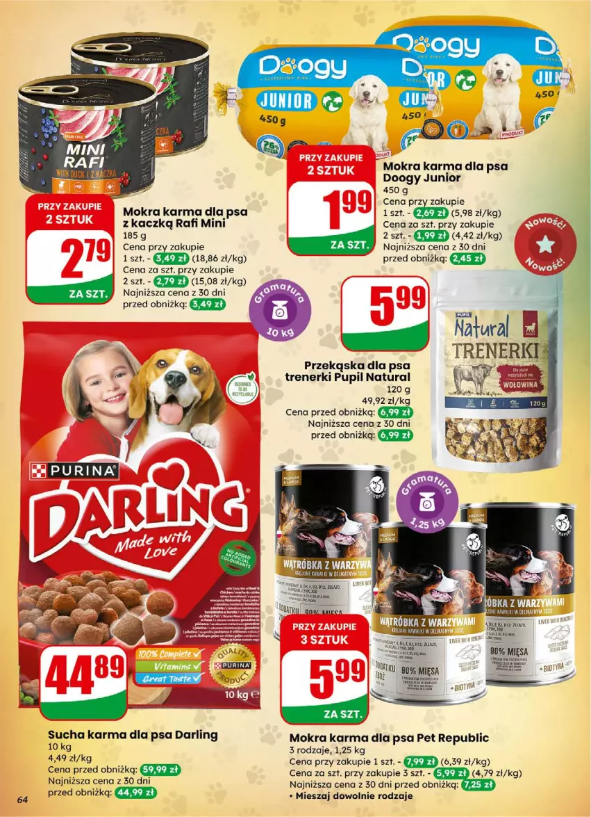 Gazetka promocyjna Dino - Gazetka 01 / 2026 - ważna 31.12.2025 do 05.01.2026 - strona 64 - produkty: Mokra karma, Sucha karma