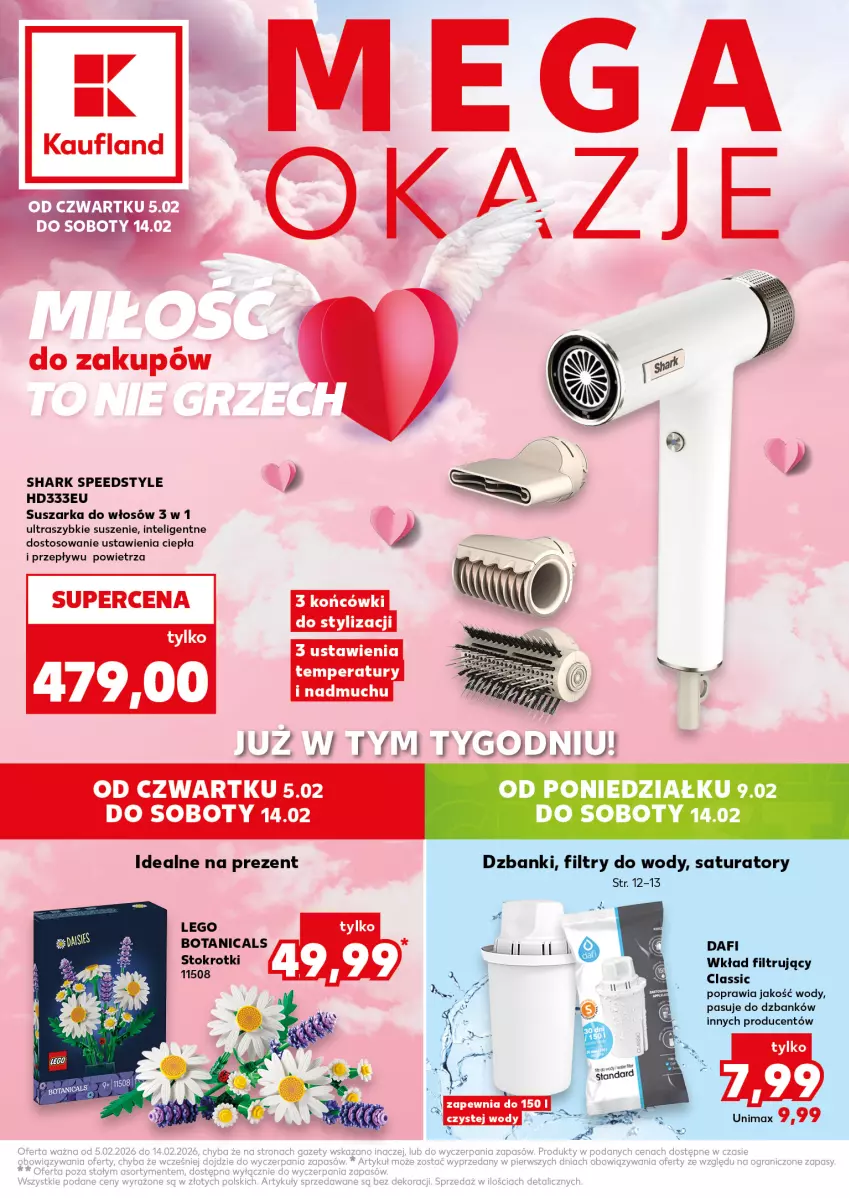 Gazetka promocyjna Kaufland - Kaufland - ważna 05.02 do 10.02.2026 - strona 1 - produkty: Intel, LEGO, Suszarka, Wkład filtrujący