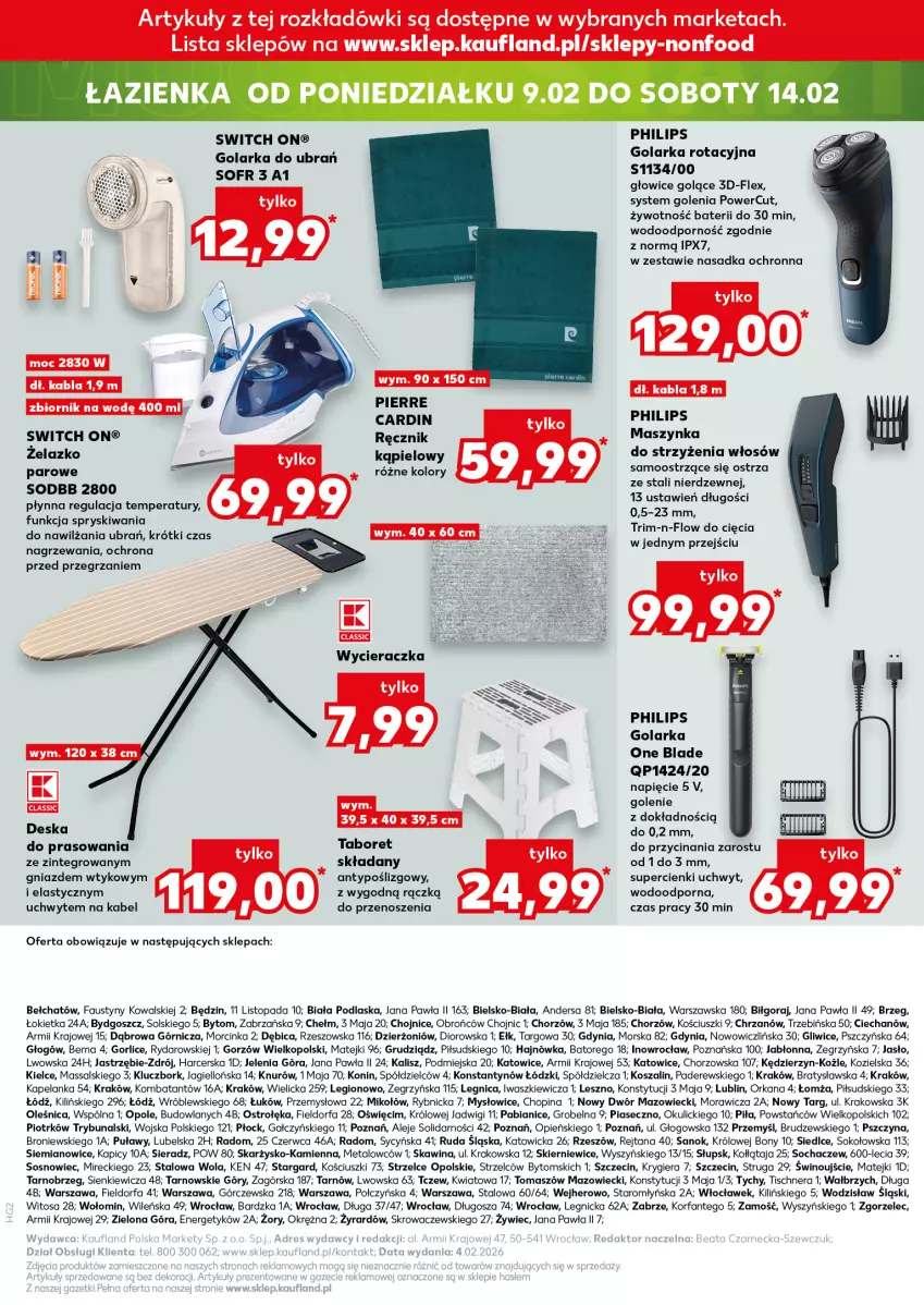 Gazetka promocyjna Kaufland - Kaufland - ważna 05.02 do 10.02.2026 - strona 23 - produkty: BIC, Chrzan, Dior, Fa, Golarka, Inka, Kosz, Maszynka, Orka, Philips, Por, Ręcznik, Sok, Sos, Szal, Szynka, Taboret, Top, Wino, Wycieraczka