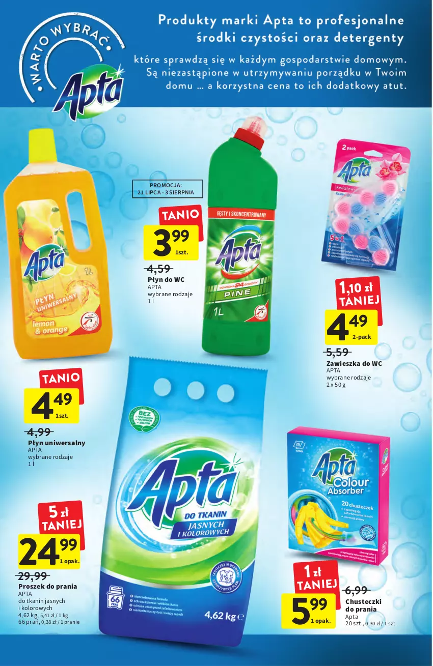 Gazetka promocyjna Intermarche - ważna 21.07 do 27.07.2022 - strona 32 - produkty: Chusteczki, Chusteczki do prania, Płyn do wc, Proszek do prania, Zawieszka do wc