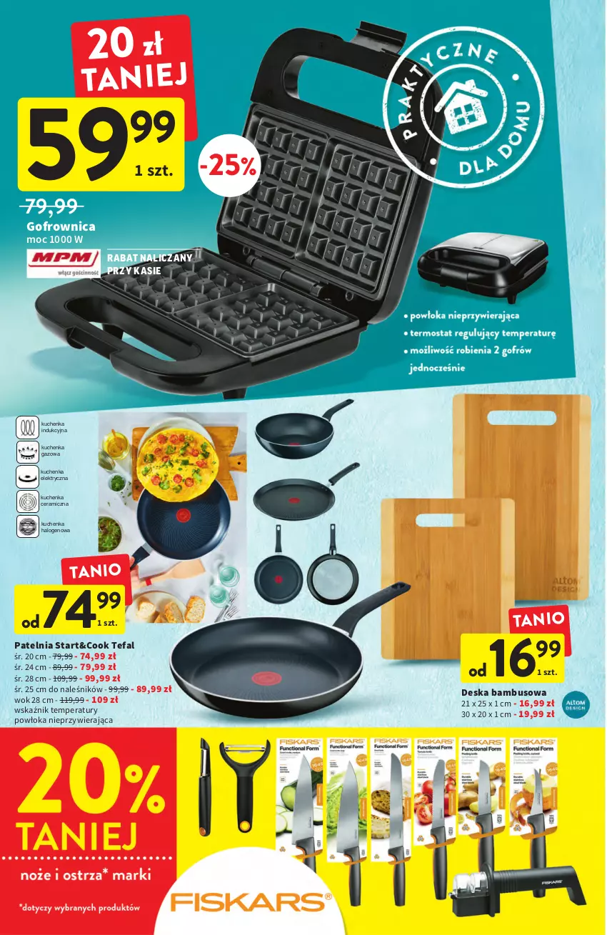 Gazetka promocyjna Intermarche - ważna 21.07 do 27.07.2022 - strona 34 - produkty: Fa, Gofrownica, Halo, Patelnia, Tefal