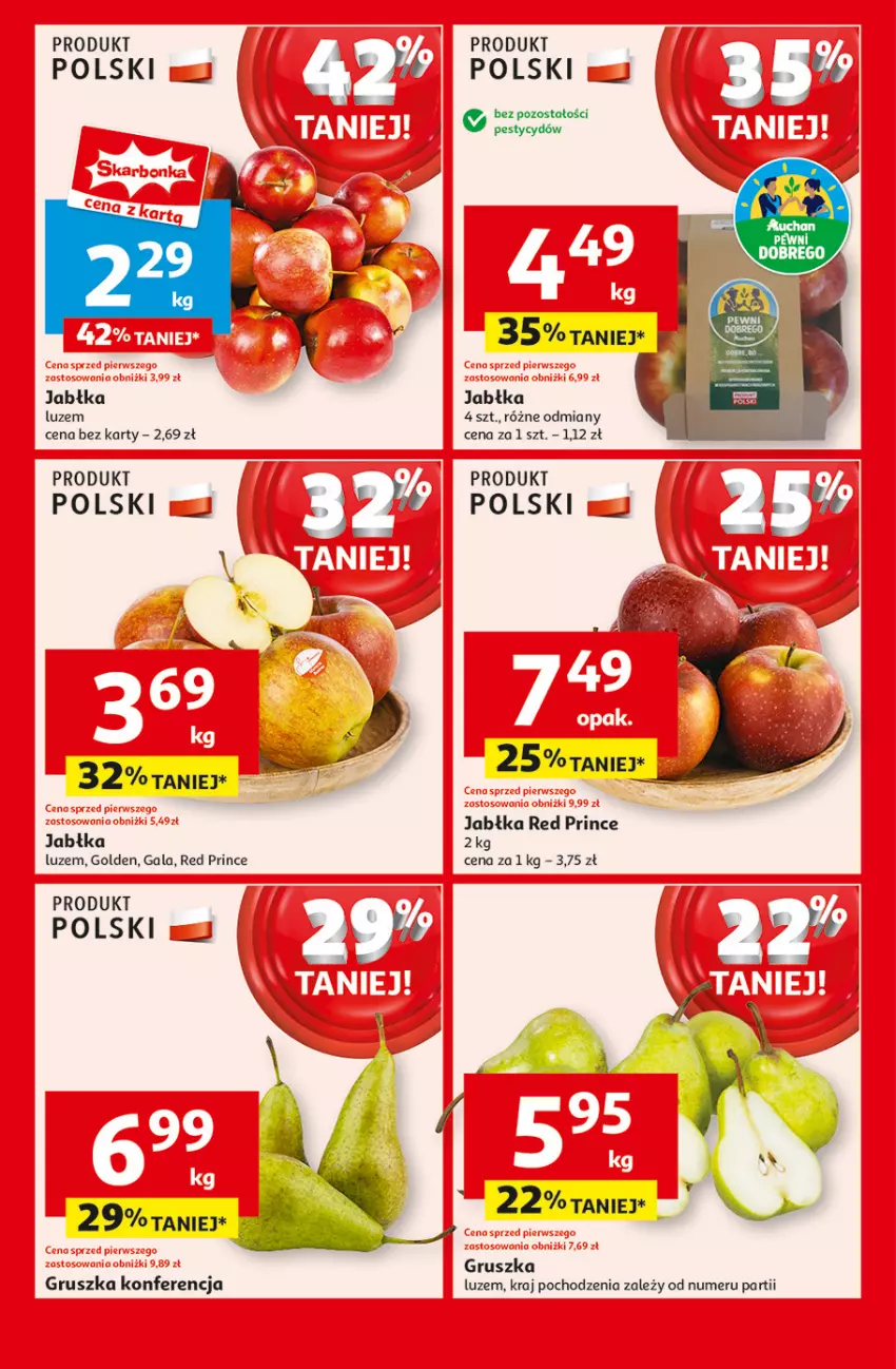 Gazetka promocyjna Auchan - Pewność Niskich Cen Moje - ważna 13.03 do 19.03.2025 - strona 5 - produkty: Gala, Jabłka