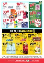 Gazetka promocyjna Spar - EuroSpar - Gazetka - ważna od 27.11 do 27.11.2024 - strona 8 - produkty: Płyn do prania, Kit Kat, Domestos, Princessa, Ser, Rum, Mus, Gra, Pantene, Papier, Ręcznik kuchenny, Torba na zakupy, Bref, Wafelek, Pasta do zębów, Kosz, Coca-Cola, Tera, Papier toaletowy, Lack, LANA, Vizir, Ręcznik, Torba, Czekolada, Napój gazowany, Mola, Szampon, Dzieci, Baton, Perwoll, Fairy, Odżywka, Kapsułki do prania, Woda, Napój, Blend-a-Med, Fa, Oliwa