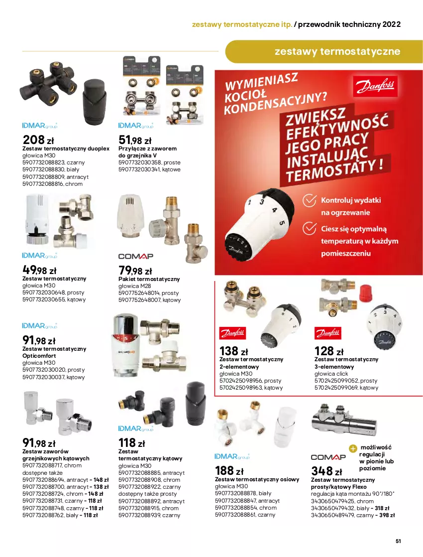 Gazetka promocyjna Castorama - Przewodnik techniczny 2022 - ważna 21.03 do 30.03.2022 - strona 51 - produkty: Grzałka, Grzejnik, Mięta, Przewodnik, Silan, Termos, Top