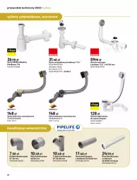 Gazetka promocyjna Castorama - Przewodnik techniczny 2022 - Gazetka - ważna od 30.03 do 30.03.2022 - strona 54 - produkty: Zestaw wannowy, Rura, Syfon, Przewodnik, Fa