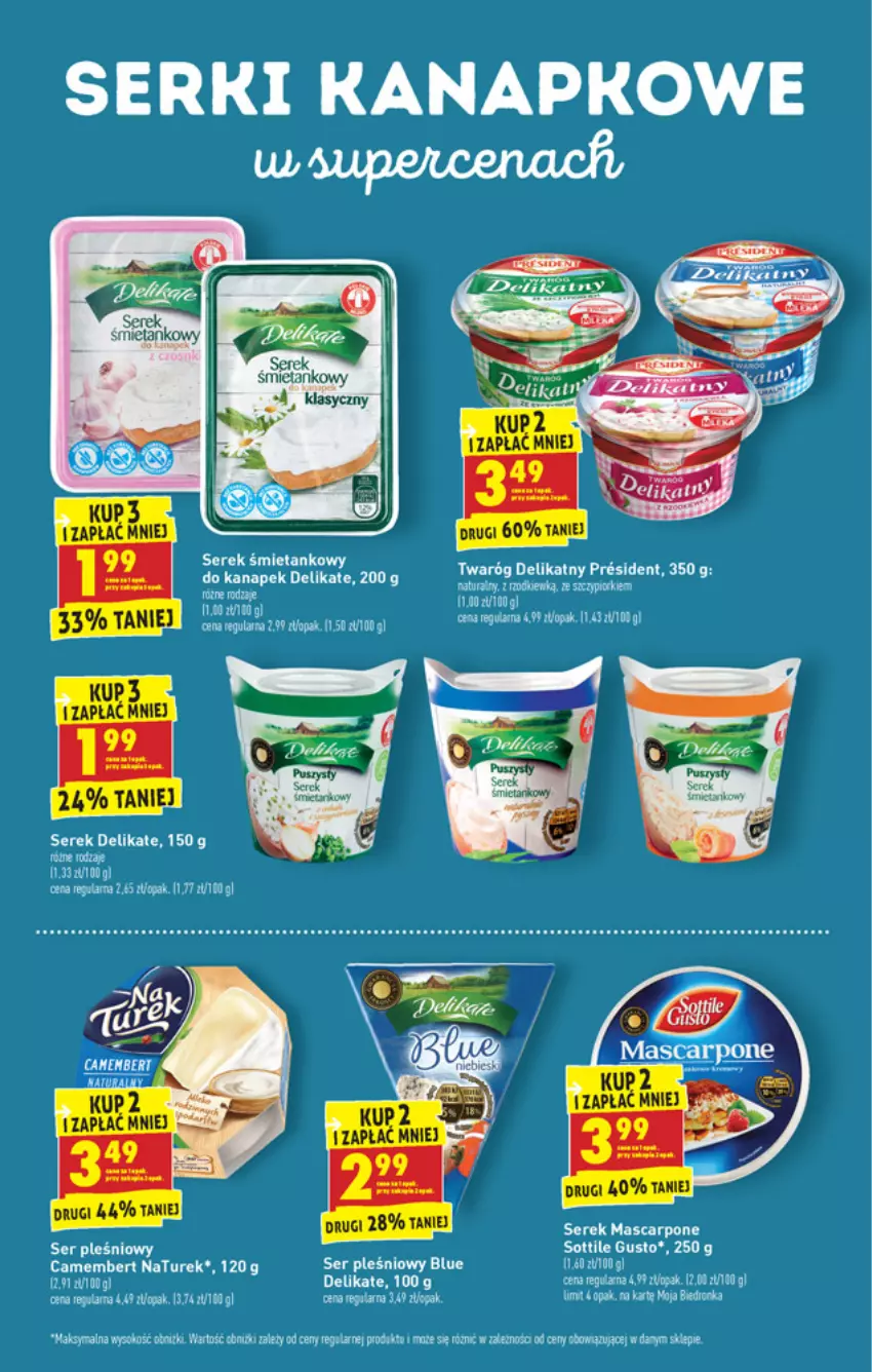 Gazetka promocyjna Biedronka - W tym tygodniu PN - ważna 01.03 do 06.03.2021 - strona 25 - produkty: Camembert, Mascarpone, NaTurek, Ser, Ser pleśniowy, Serek, Sok, Ziajka