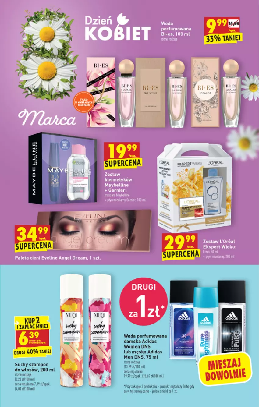 Gazetka promocyjna Biedronka - W tym tygodniu PN - ważna 01.03 do 06.03.2021 - strona 57 - produkty: Adidas, Perfum, Suchy szampon, Szampon, Woda, Woda perfumowana