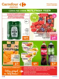 Gazetka promocyjna Carrefour - Gazetka Express - Gazetka - ważna od 12.07 do 12.07.2021 - strona 2 - produkty: Piwa, Piwo, Hoop, Ser, Koc, Gra, Chrupki, Serek, Przysnacki, Danio, Okocim, Napój, Pomidory