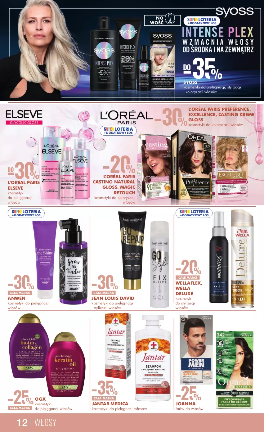 Gazetka promocyjna Super Pharm - ważna 14.10 do 29.10.2024 - strona 12 - produkty: Elseve, Fa, Joanna, Kosmetyki do pielęgnacji, L’Oréal, Syoss, Wella, Wellaflex