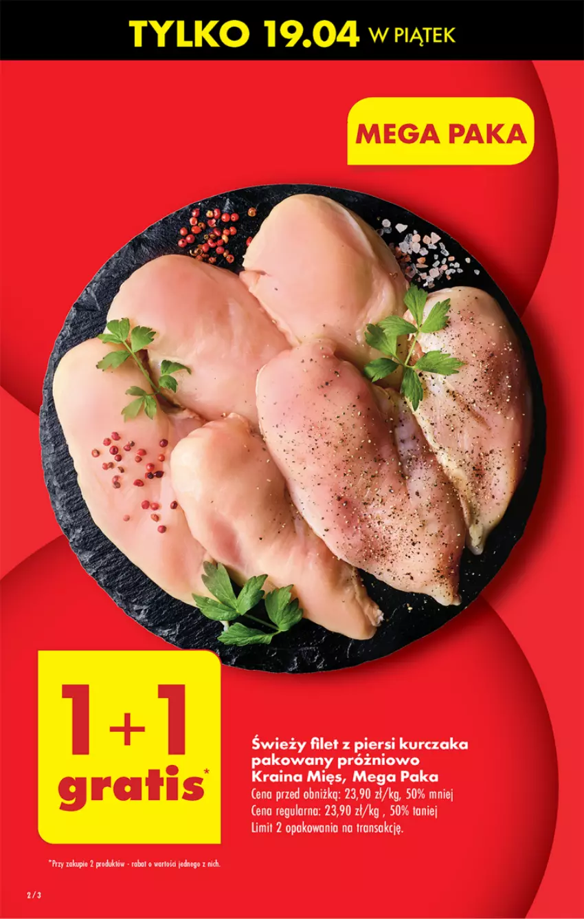 Gazetka promocyjna Biedronka - Od piątku - ważna 19.04 do 20.04.2024 - strona 2 - produkty: Filet z piersi kurczaka, Kurczak