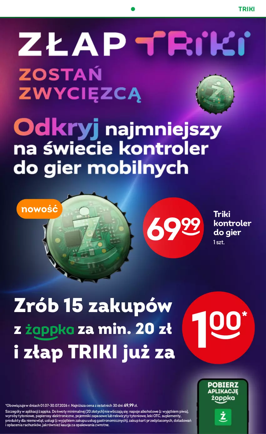 Gazetka promocyjna Żabka - gazetka-promocyjna-27-28-2026 - ważna 01.07 do 14.07.2026 - strona 10 - produkty: Kontroler, Napoje, Papier, Piwa, Pojemnik