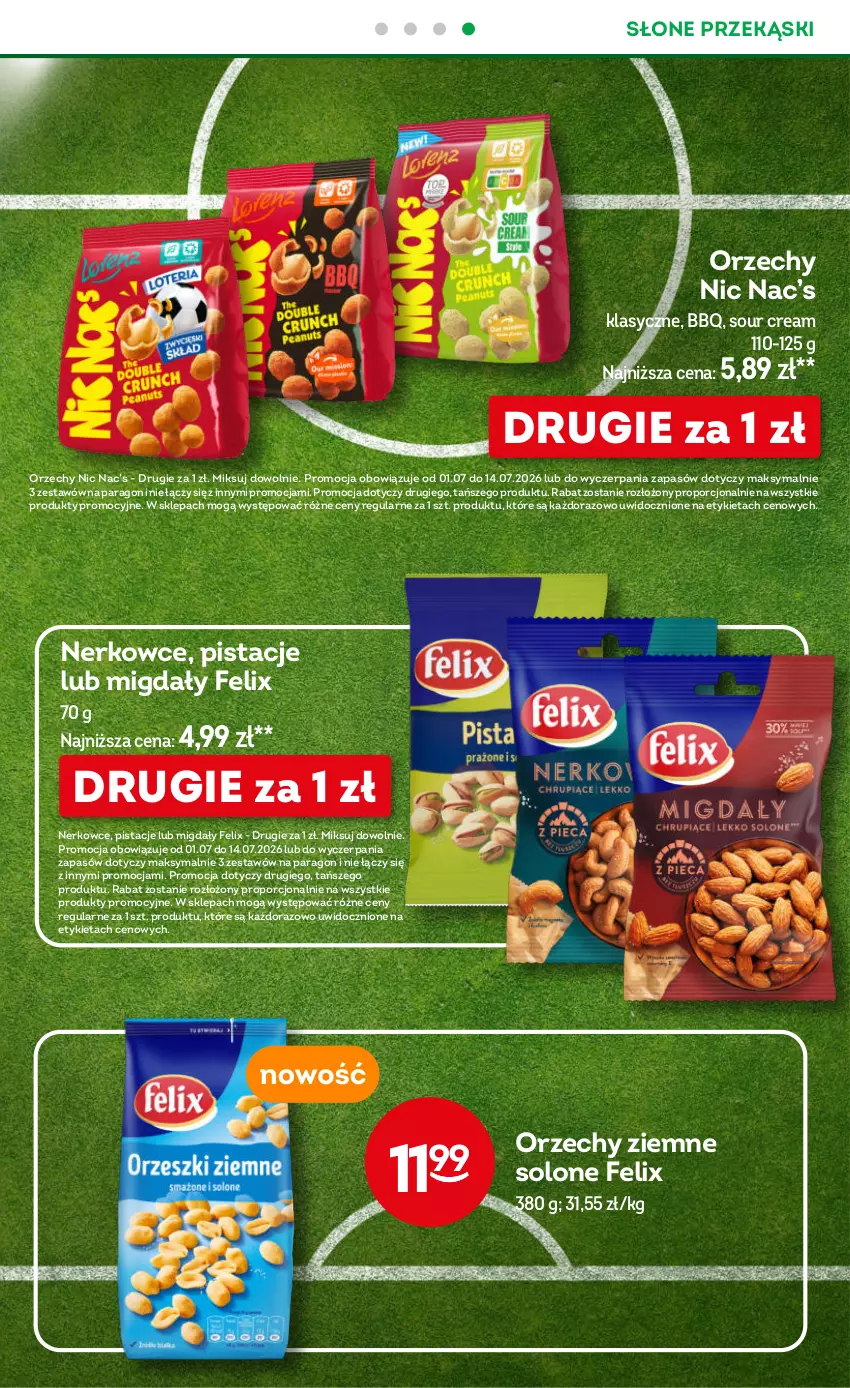 Gazetka promocyjna Żabka - gazetka-promocyjna-27-28-2026 - ważna 01.07 do 14.07.2026 - strona 23 - produkty: Felix, Migdały, Pistacje, Por