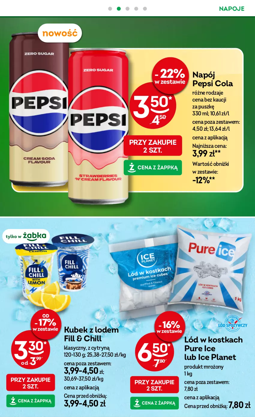 Gazetka promocyjna Żabka - gazetka-promocyjna-27-28-2026 - ważna 01.07 do 14.07.2026 - strona 25 - produkty: Kubek, Napój, Napoje, Pepsi, Pur