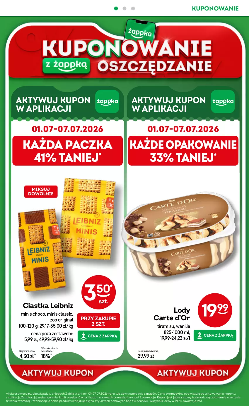 Gazetka promocyjna Żabka - gazetka-promocyjna-27-28-2026 - ważna 01.07 do 14.07.2026 - strona 44 - produkty: Ciastka, Gin, Lody, Rama, Tran