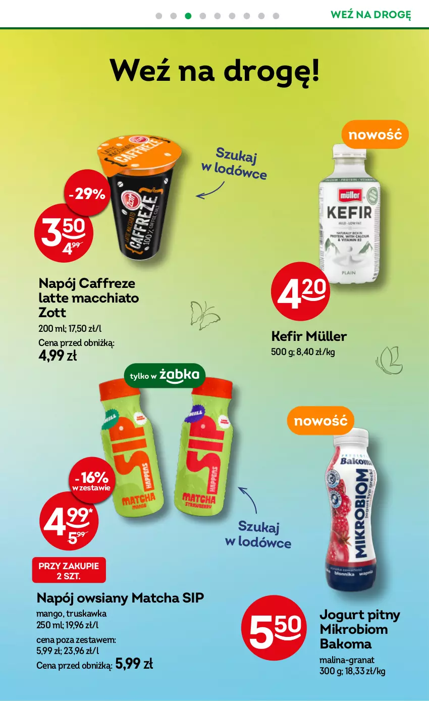 Gazetka promocyjna Żabka - gazetka-promocyjna-27-28-2026 - ważna 01.07 do 14.07.2026 - strona 70 - produkty: Bakoma, Chia, Gra, Granat, Jogurt, Jogurt pitny, Kefir, Mango, Müller, Napój, Zott