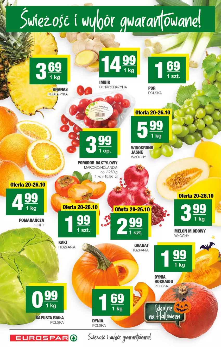 Gazetka promocyjna Spar - ważna 17.10 do 27.10.2021 - strona 2 - produkty: Ananas, Gra, Granat, Kaki, LG, Melon, Por, Wino