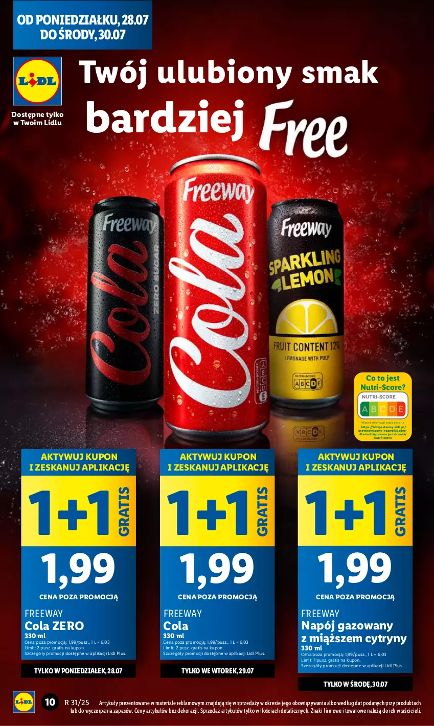 Gazetka promocyjna Lidl - GAZETKA - ważna 28.07 do 30.07.2025 - strona 10 - produkty: Cytryny, Gra, Napój, Napój gazowany, Wazon