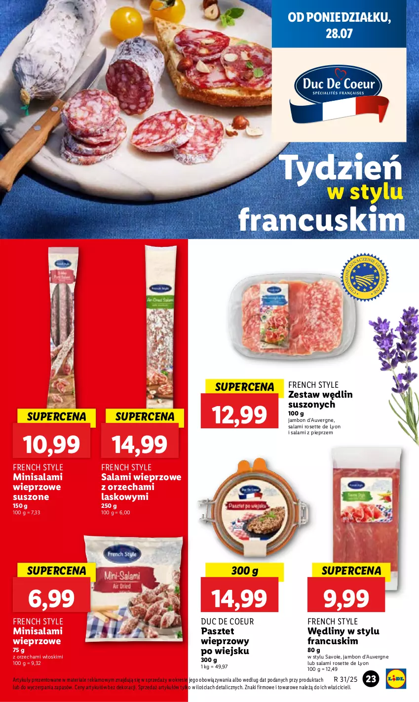 Gazetka promocyjna Lidl - GAZETKA - ważna 28.07 do 30.07.2025 - strona 29 - produkty: Pasztet, Pieprz, Salami