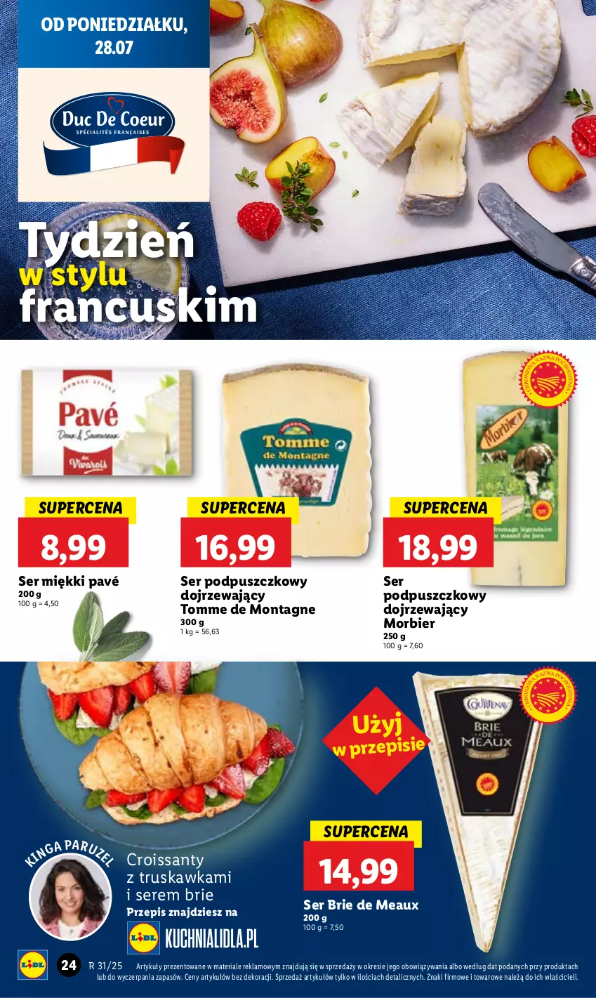 Gazetka promocyjna Lidl - GAZETKA - ważna 28.07 do 30.07.2025 - strona 30 - produkty: Brie, Croissant, Ser