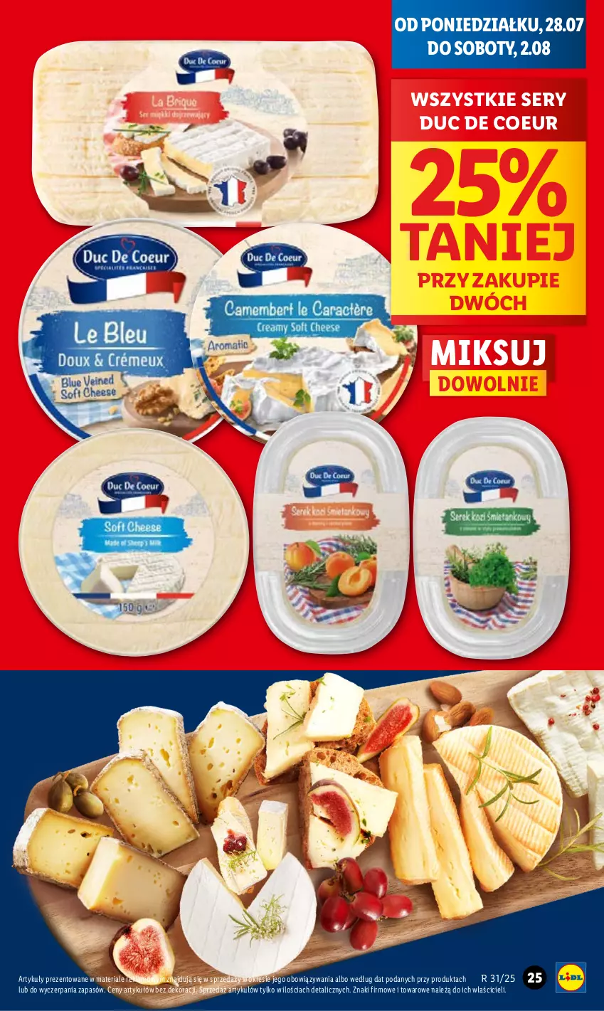 Gazetka promocyjna Lidl - GAZETKA - ważna 28.07 do 30.07.2025 - strona 31 - produkty: Ser