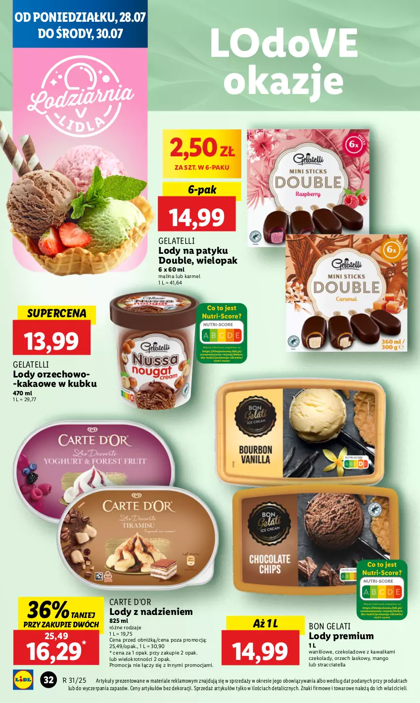 Gazetka promocyjna Lidl - GAZETKA - ważna 28.07 do 30.07.2025 - strona 38 - produkty: Dove, Kakao, Kawa, Lody, Mango