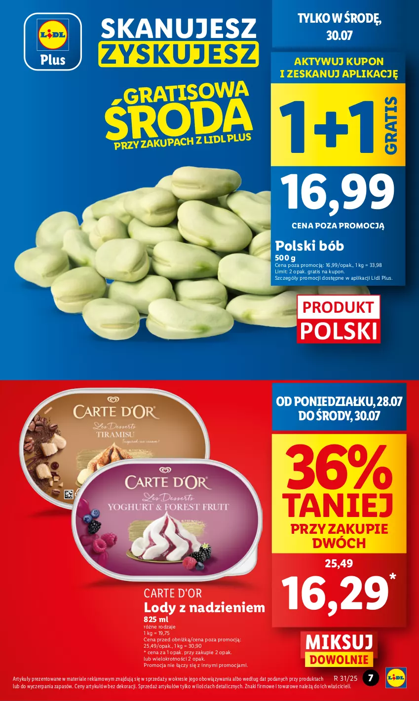 Gazetka promocyjna Lidl - GAZETKA - ważna 28.07 do 30.07.2025 - strona 7 - produkty: Carte d'Or, Gra, Lody