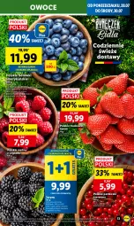 Gazetka promocyjna Lidl - GAZETKA - Gazetka - ważna od 30.07 do 30.07.2025 - strona 15 - produkty: Por, Gra, Truskawki, Jeżyny, Porzeczki czerwone, Maliny, Owoce