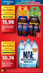 Gazetka promocyjna Lidl - GAZETKA - Gazetka - ważna od 30.07 do 30.07.2025 - strona 8 - produkty: Nałęczowianka, 7up, Mirinda, Pepsi, Woda mineralna, Woda