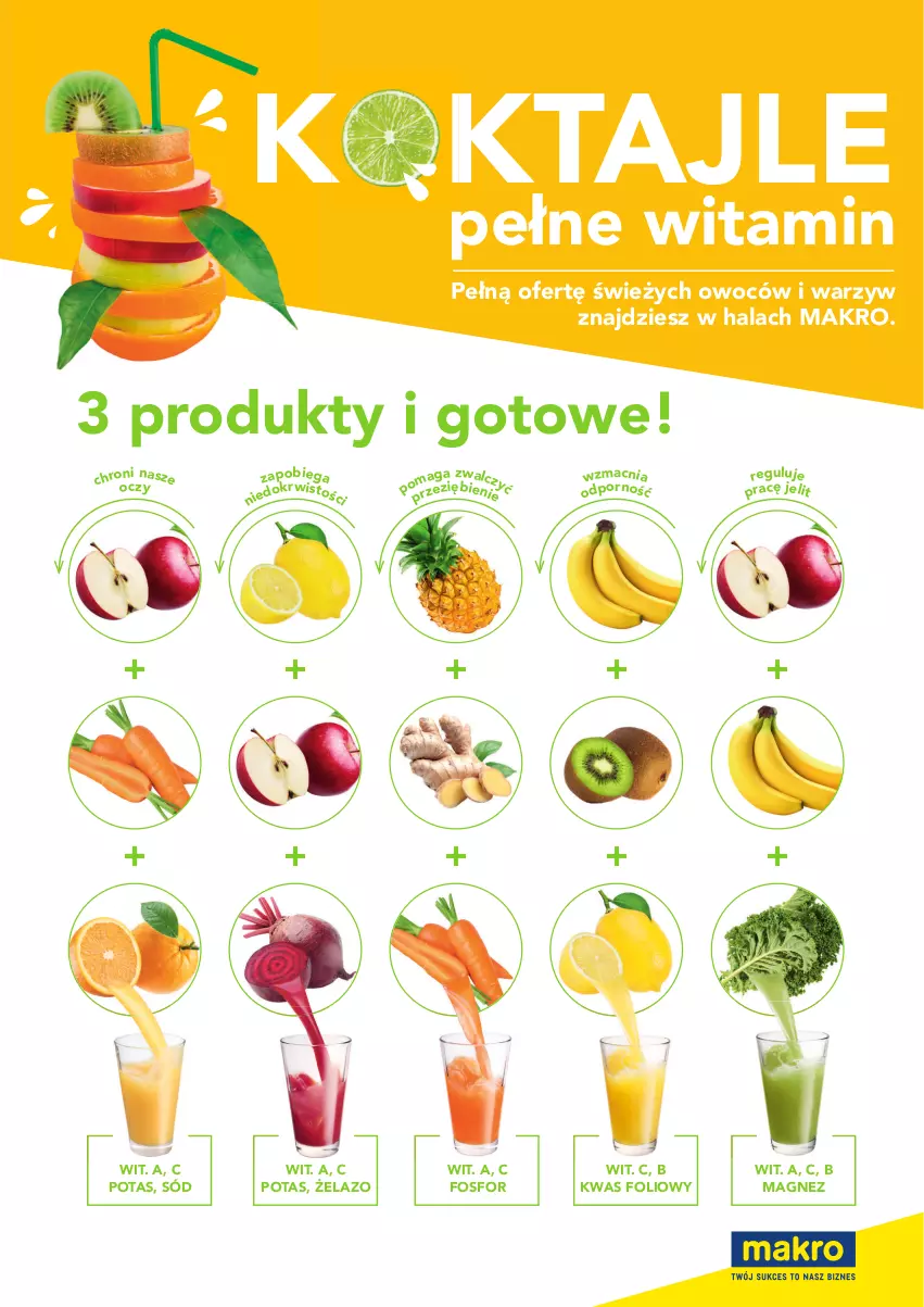 Gazetka promocyjna Makro - [Oferta specjalna] Koktajle pełne witamin - ważna 09.02 do 22.02.2021 - strona 1 - produkty: Magnez