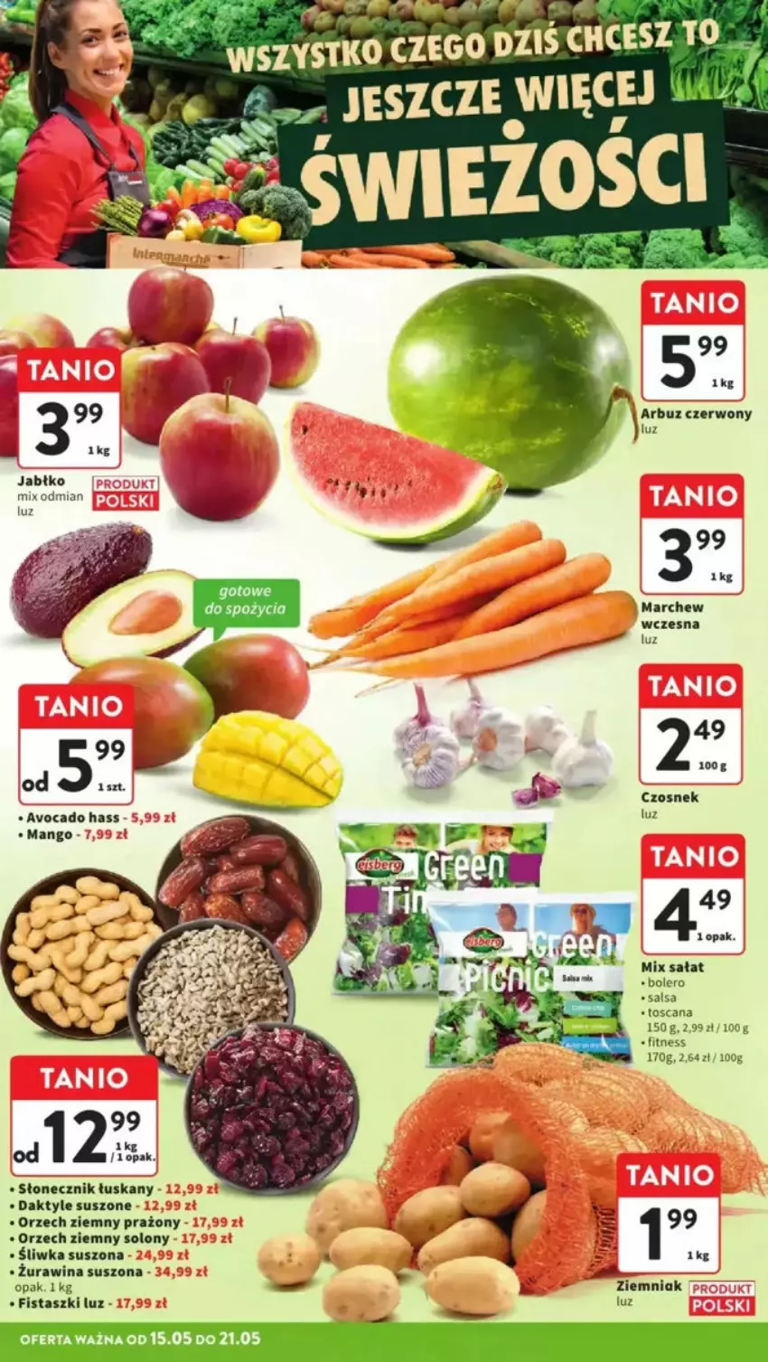Gazetka promocyjna Intermarche - ważna 15.05 do 21.05.2025 - strona 2 - produkty: Czosnek, Daktyle, Fa, Sałat, Salsa