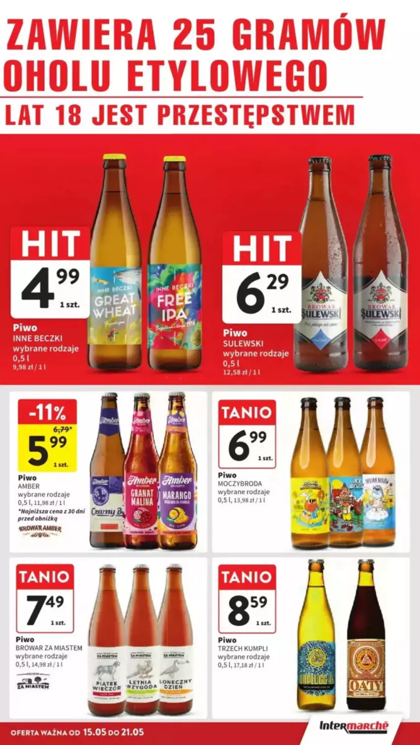 Gazetka promocyjna Intermarche - ważna 15.05 do 21.05.2025 - strona 22 - produkty: Piwo
