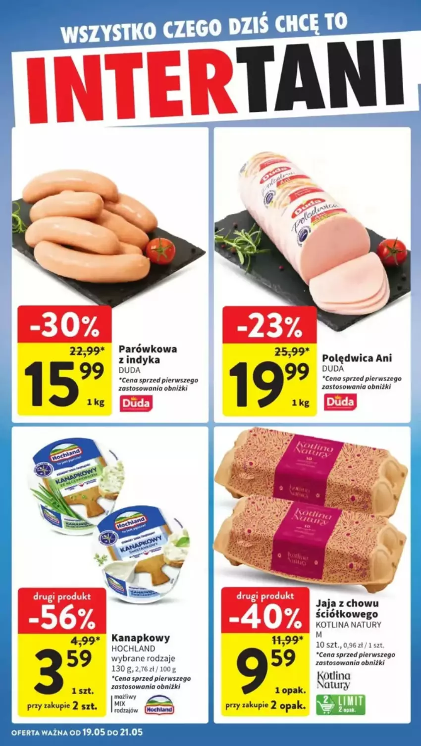 Gazetka promocyjna Intermarche - ważna 15.05 do 21.05.2025 - strona 32 - produkty: Duda, Jaja, Kotlin, LANA, Polędwica