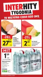 Gazetka promocyjna Intermarche - Gazetka - ważna od 21.05 do 21.05.2025 - strona 37 - produkty: Ser, Szynka, Woda mineralna, Woda, Cisowianka