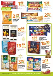 Gazetka promocyjna Gama - Gazetka Gama - Gazetka - ważna od 03.01 do 03.01.2022 - strona 4 - produkty: Kit Kat, Prince Polo, Jutrzenka, Lindor, Chałwa, Wafelek, Czekolada, Popcorn, Przysnacki, Baton, Felix, Biszkopty, Lindt, Baryłki, Fa
