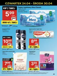 Gazetka promocyjna Delikatesy Centrum - Franczyza DC17 Czwartek - Gazetka - ważna od 30.04 do 30.04.2025 - strona 46 - produkty: Mydło w płynie, Colgate Total, Rum, Gin, Papier, Bell, Dezodorant, Pasta do zębów, Papier toaletowy, Lack, Wełna, Podpaski, Zapas mydła w płynie, Bella, Mydło, Colgate, Luksja, Nivea, LG