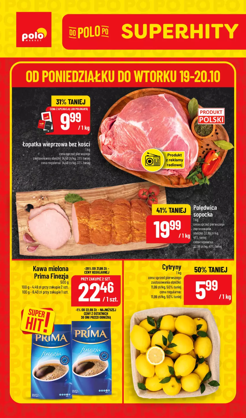 Gazetka promocyjna PoloMarket - Katalog Superhity - ważna 19.10 do 20.10.2026 - strona 1 - produkty: Kawa, Kawa mielona, Prima