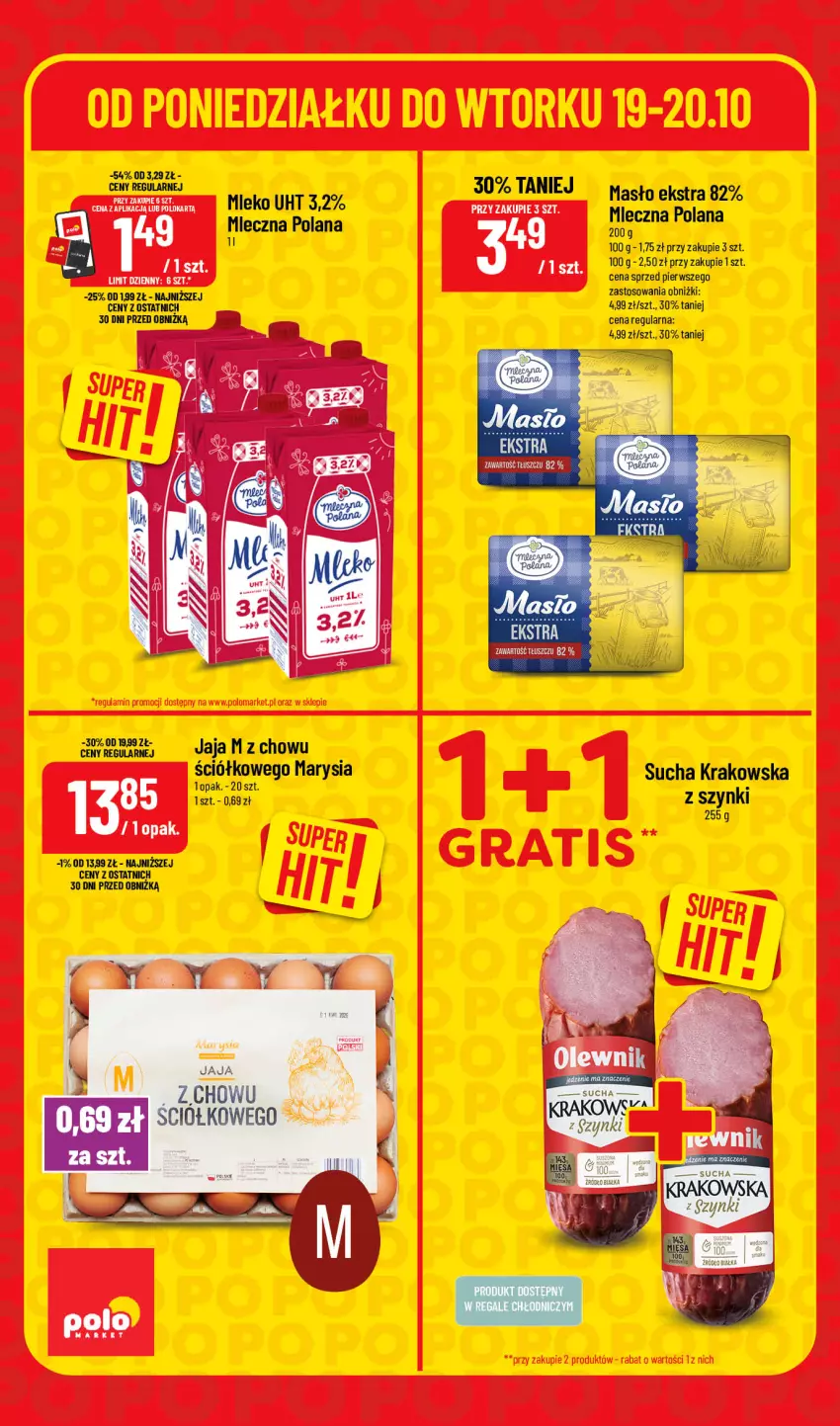 Gazetka promocyjna PoloMarket - Katalog Superhity - ważna 19.10 do 20.10.2026 - strona 2 - produkty: Jaja, LANA, Masło, Mleko