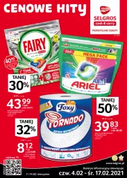 Gazetka promocyjna Selgros - Extra Oferta - Gazetka - ważna od 28.02 do 28.02.2021 - strona 1 - produkty: Tablet, Ręcznik, Foxy, Fairy, Ariel, Kapsułki do prania, LG, Fa