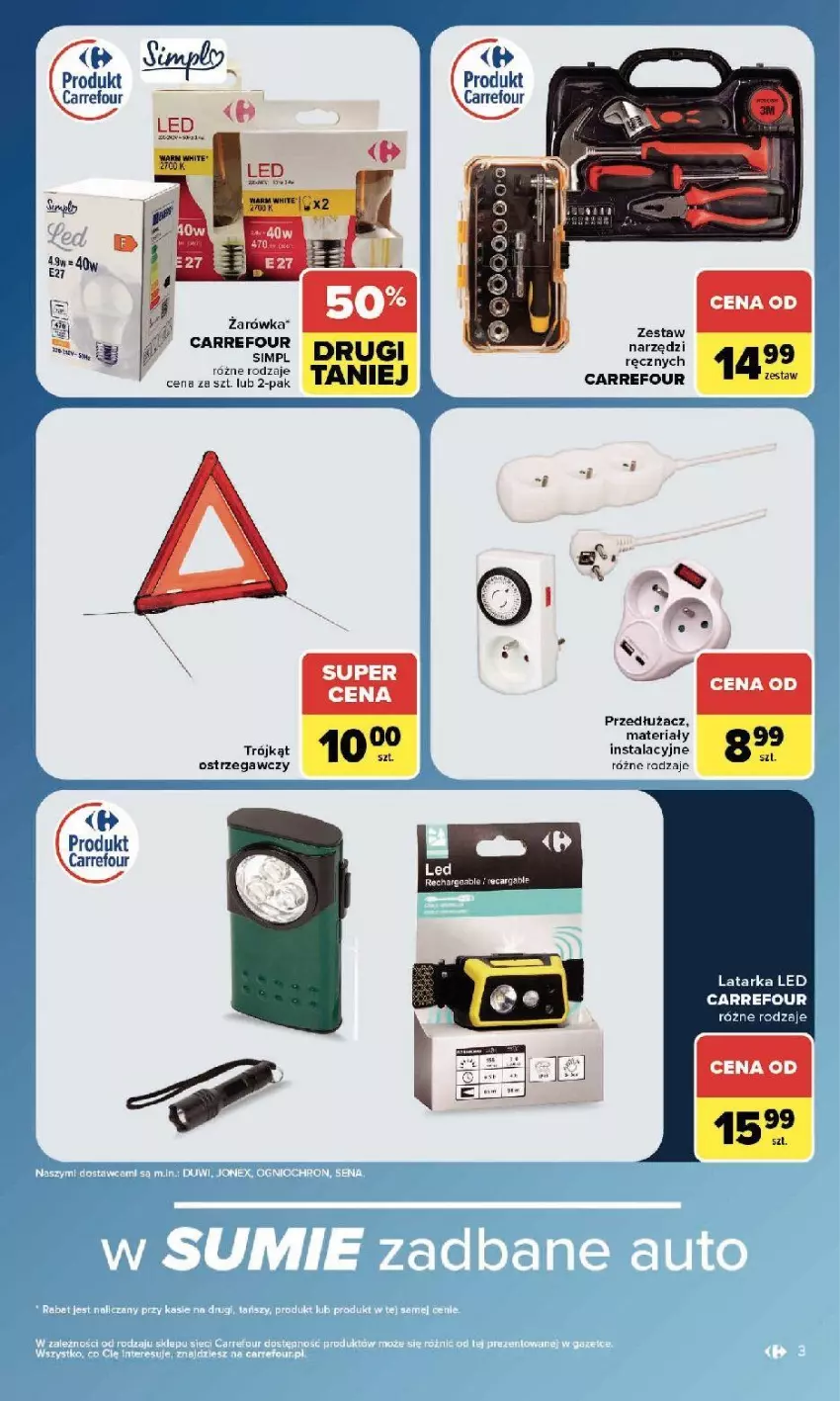 Gazetka promocyjna Carrefour - Gazetka Carrefour w SUMIE sama okazje - ważna 22.06 do 04.07.2026 - strona 3 - produkty: Gra, Latarka, Latarka LED, Tarka