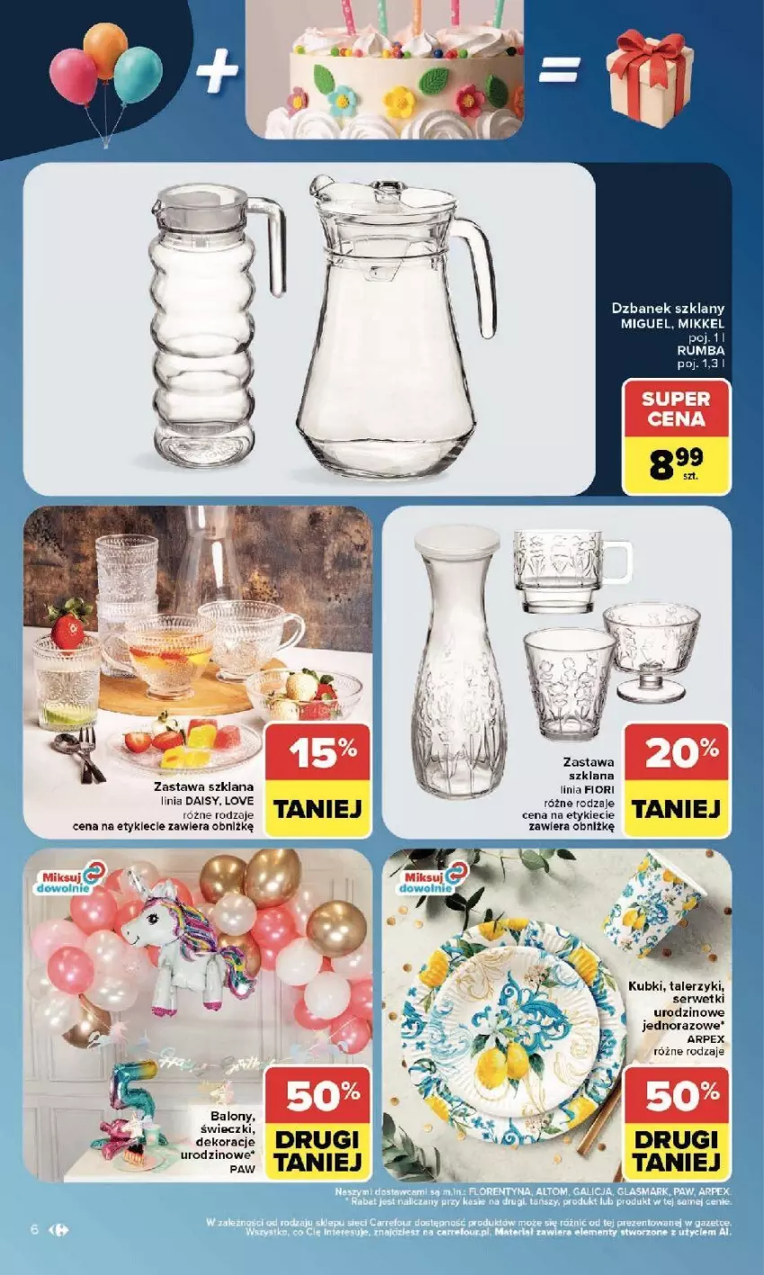 Gazetka promocyjna Carrefour - Gazetka Carrefour w SUMIE sama okazje - ważna 22.06 do 04.07.2026 - strona 6 - produkty: Balony, Dzbanek, LANA, Rum, Ser