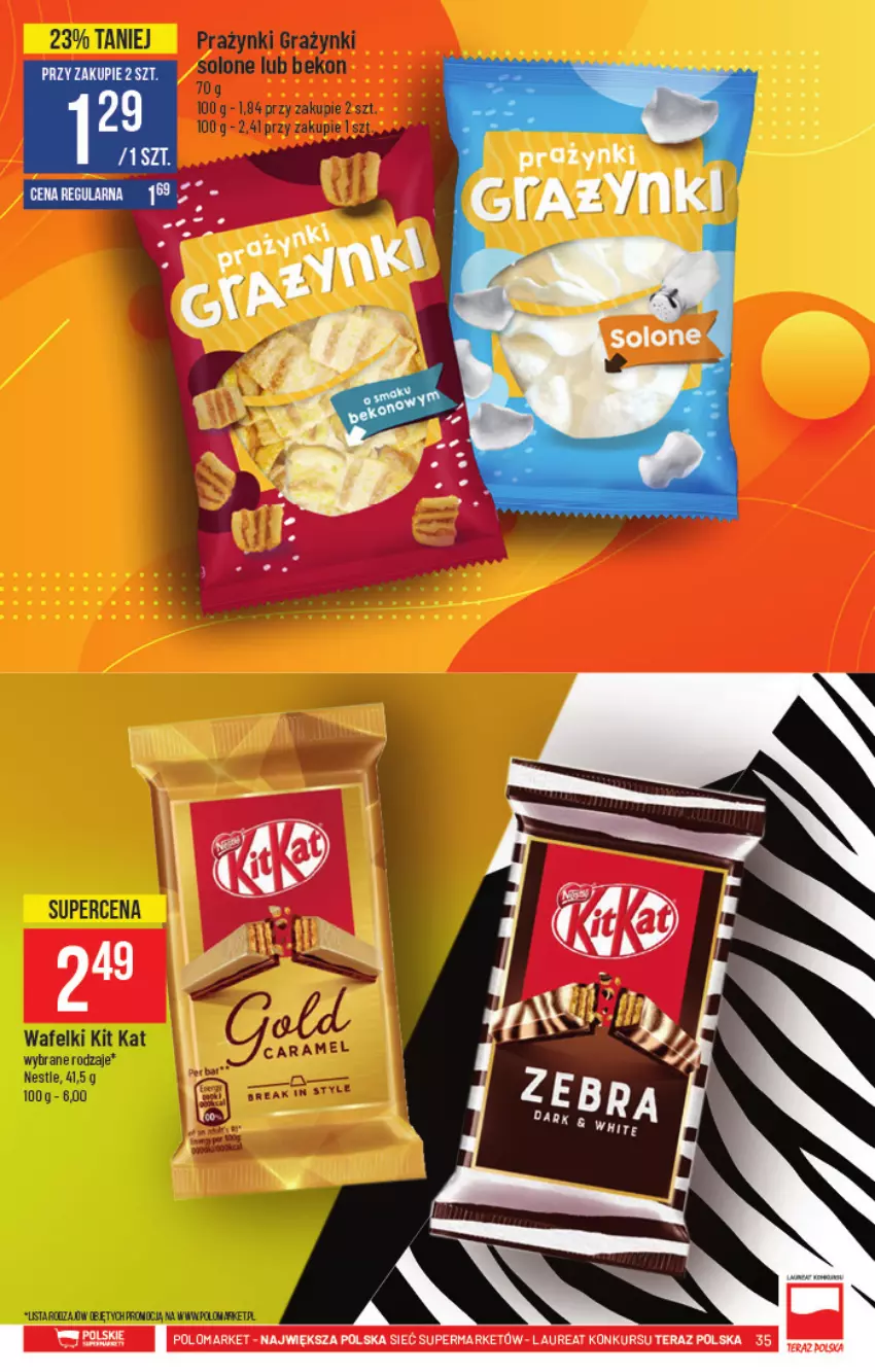 Gazetka promocyjna PoloMarket - Gazetka pomocyjna - ważna 04.08 do 10.08.2021 - strona 35 - produkty: Beko, Gra, Kit Kat, Laur, Tera