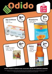 Gazetka promocyjna Odido - Plakat marki własne - Gazetka - ważna od 23.02 do 23.02.2023 - strona 1 - produkty: Jaja, Syrop, Brzoskwinie